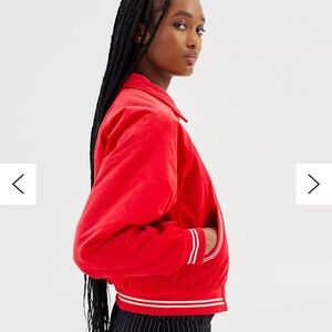Wrangler Red Corduroy Varsity Jacket